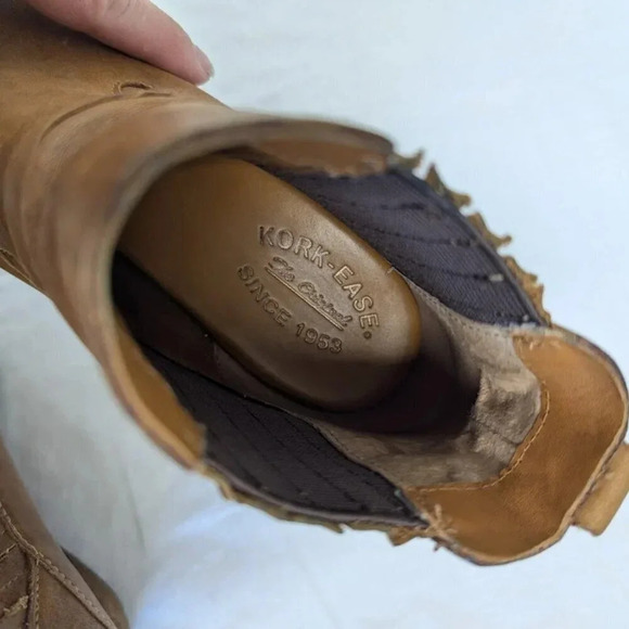 Korkease Chandra brown leather bootie, women's size 9.5 - Picture 12 of 13